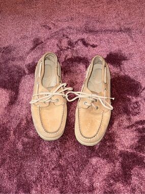 Sperry Tan Leather Boat Shoes